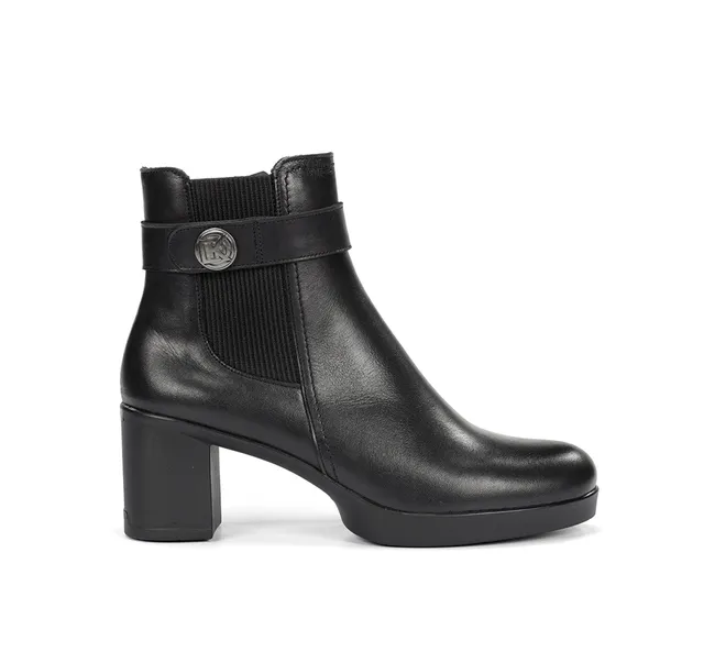 Dorking Elite D9422 Bottine Noire Femme Plateforme