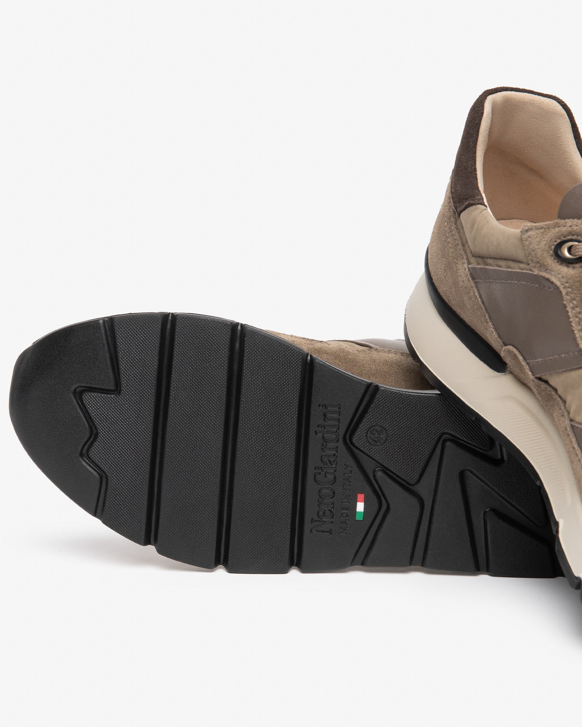 Nero Giardini Sneakers baskets daim cuir toile homme