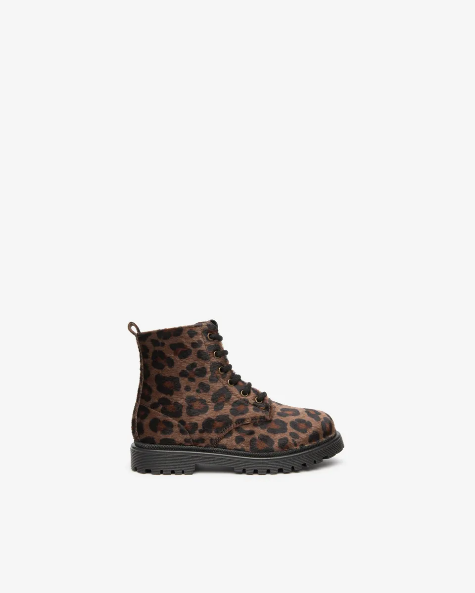 Nero Giardini Combat Boots bottines fille léopard 28
