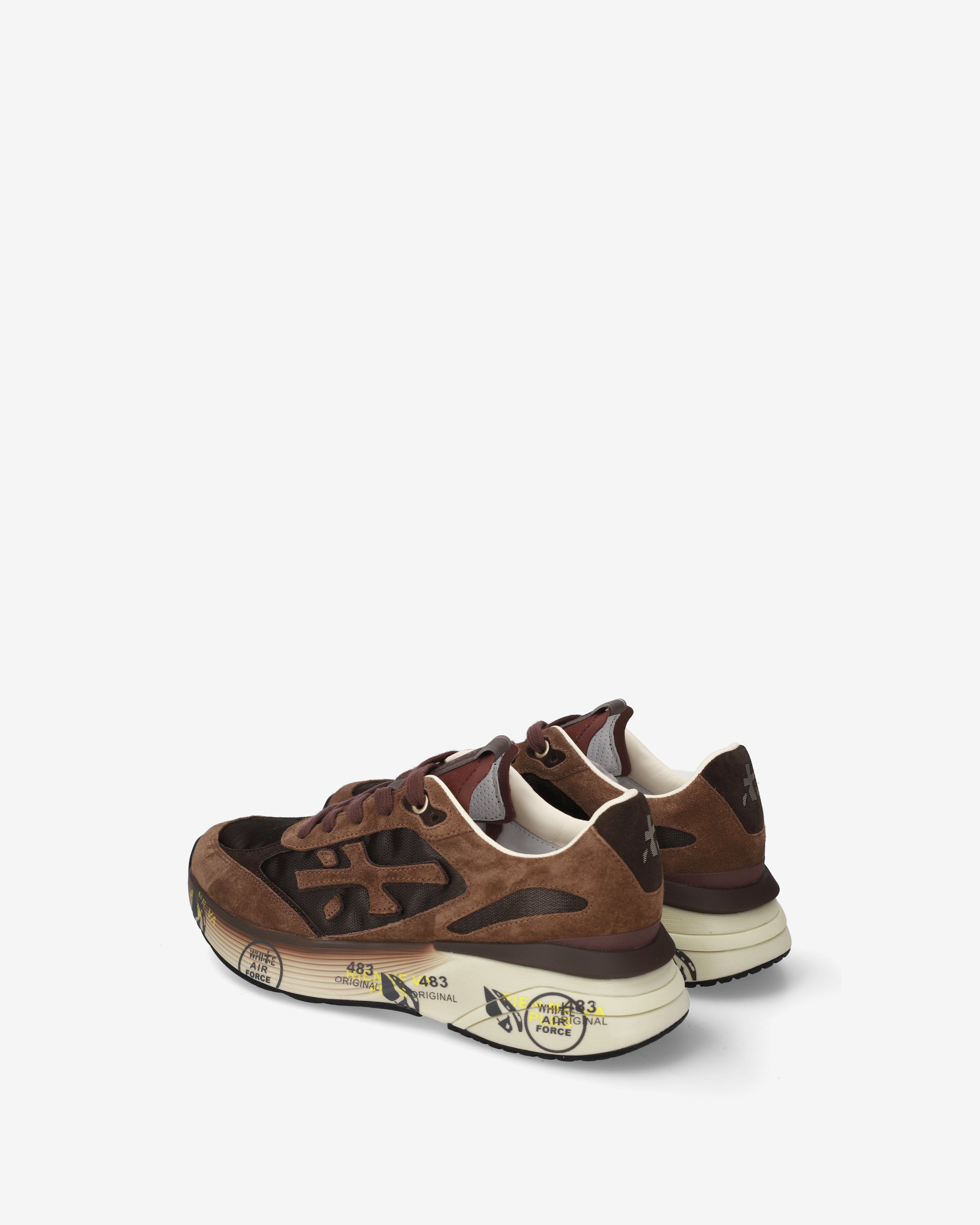 Premiata Moerund 8562 sneakers femme marron daim