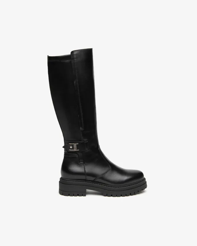 Nero Giardini Boots bottes cuir tissu zip pointure 38