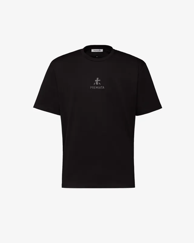 Premiata T-shirt jersey noir homme taille L col rond coton