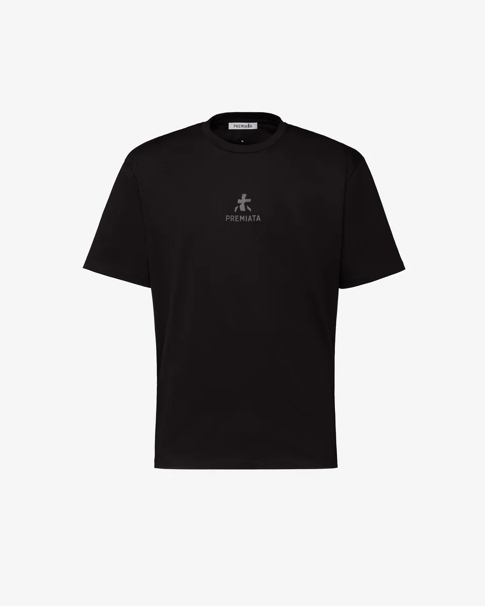 Premiata T-shirt jersey noir homme taille L col rond coton