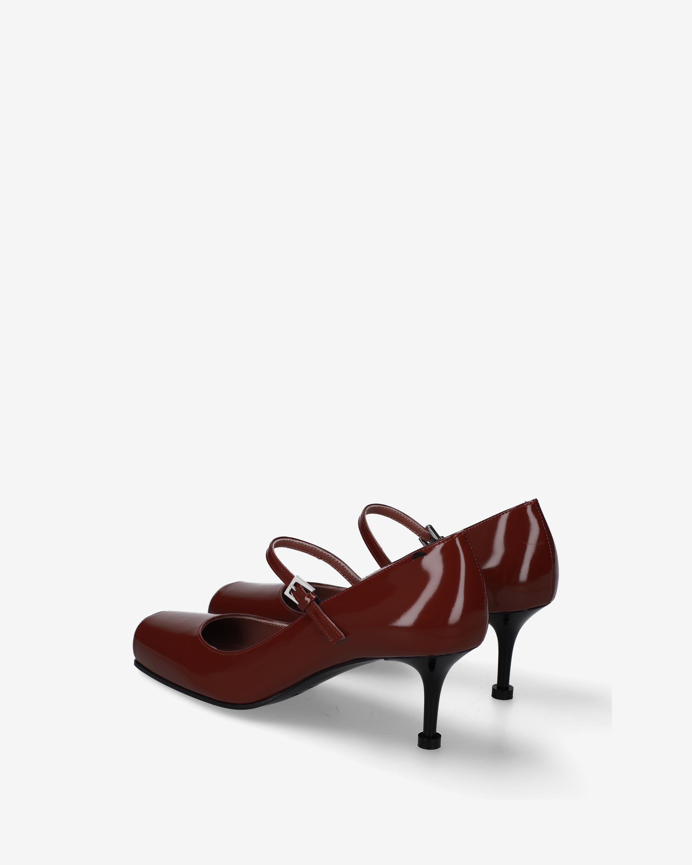 Premiata Pumps & Flats Mary Janes babies cuir bordeaux talon