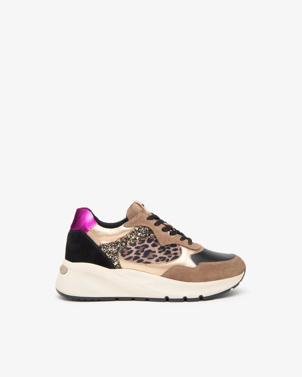 Nero Giardini Sneakers Baskets Femme Suède Technique