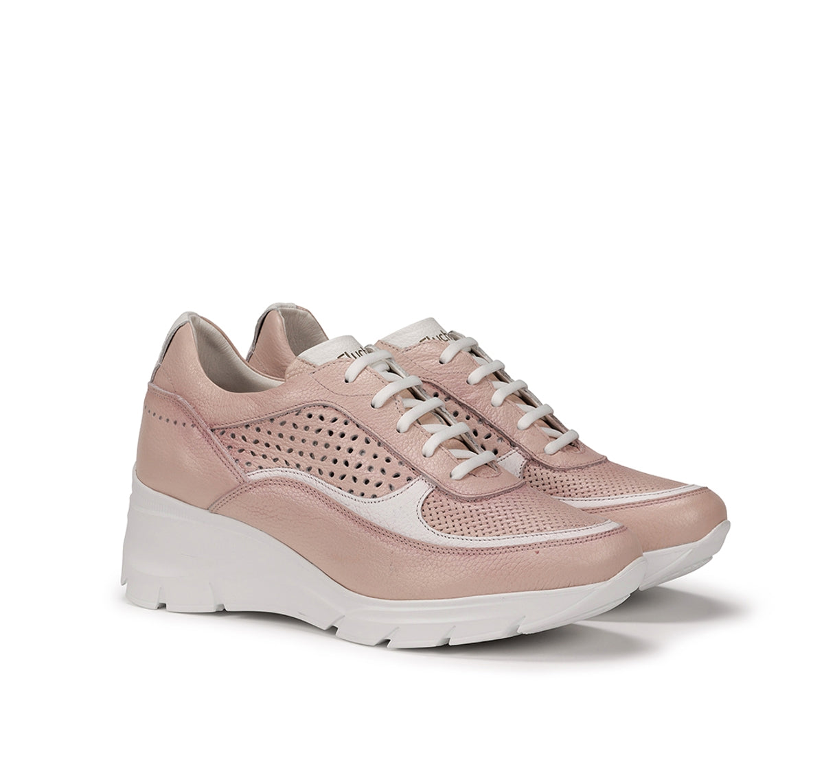 Fluchos Olas F1407 baskets compensées rose femme