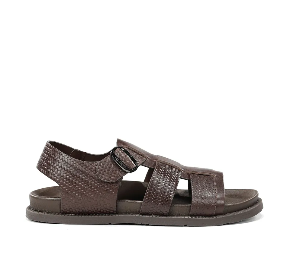 Fluchos Bari F2449 sandale homme marron cuir anatomique