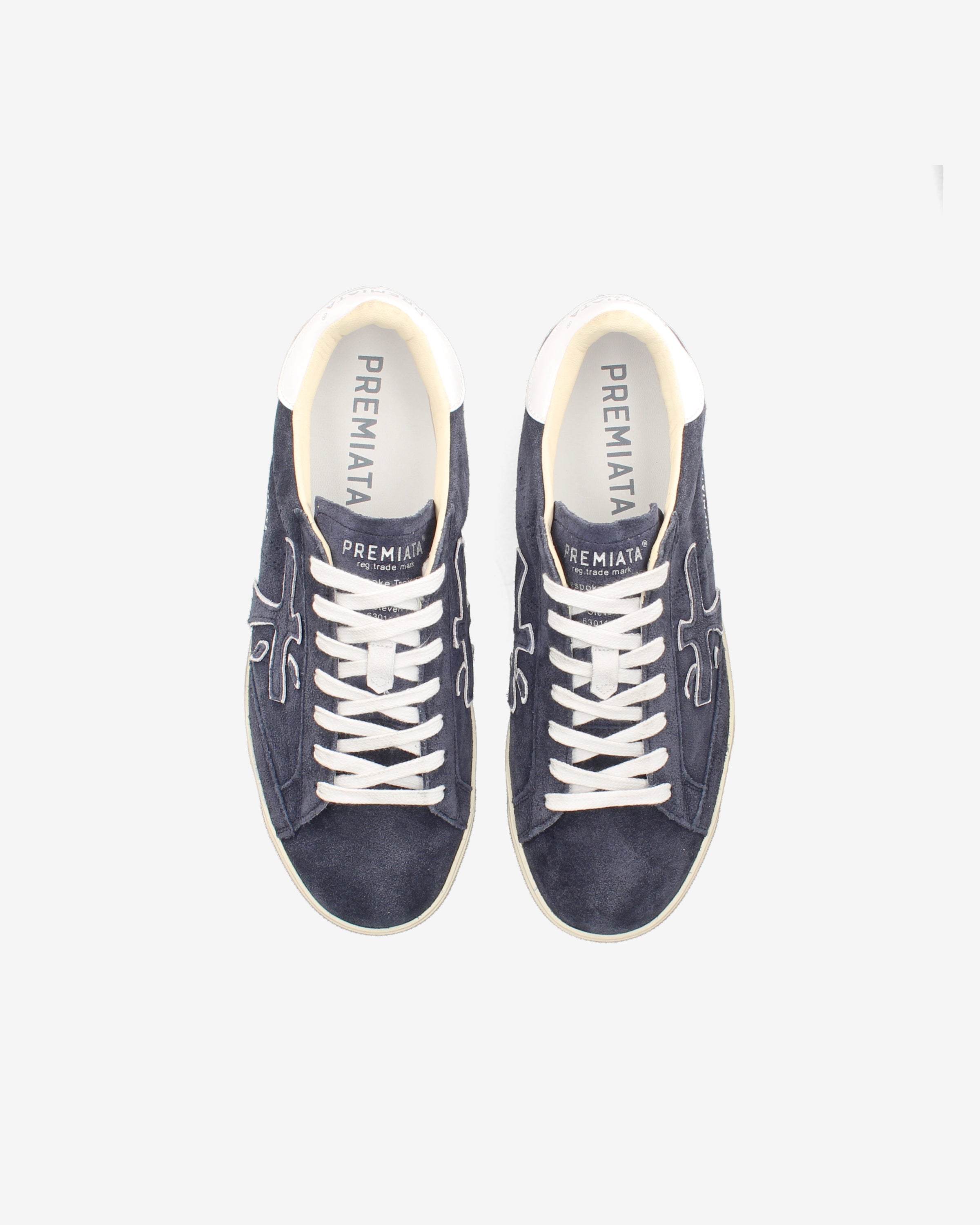 Premiata Steven 6643 sneakers daim bleu marine pointure 39-47