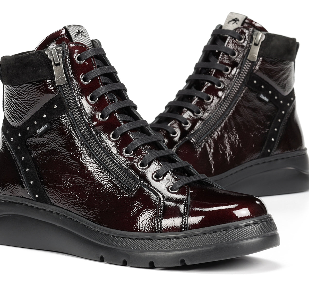 Fluchos Pompas F2250 bottines bordeaux femme
