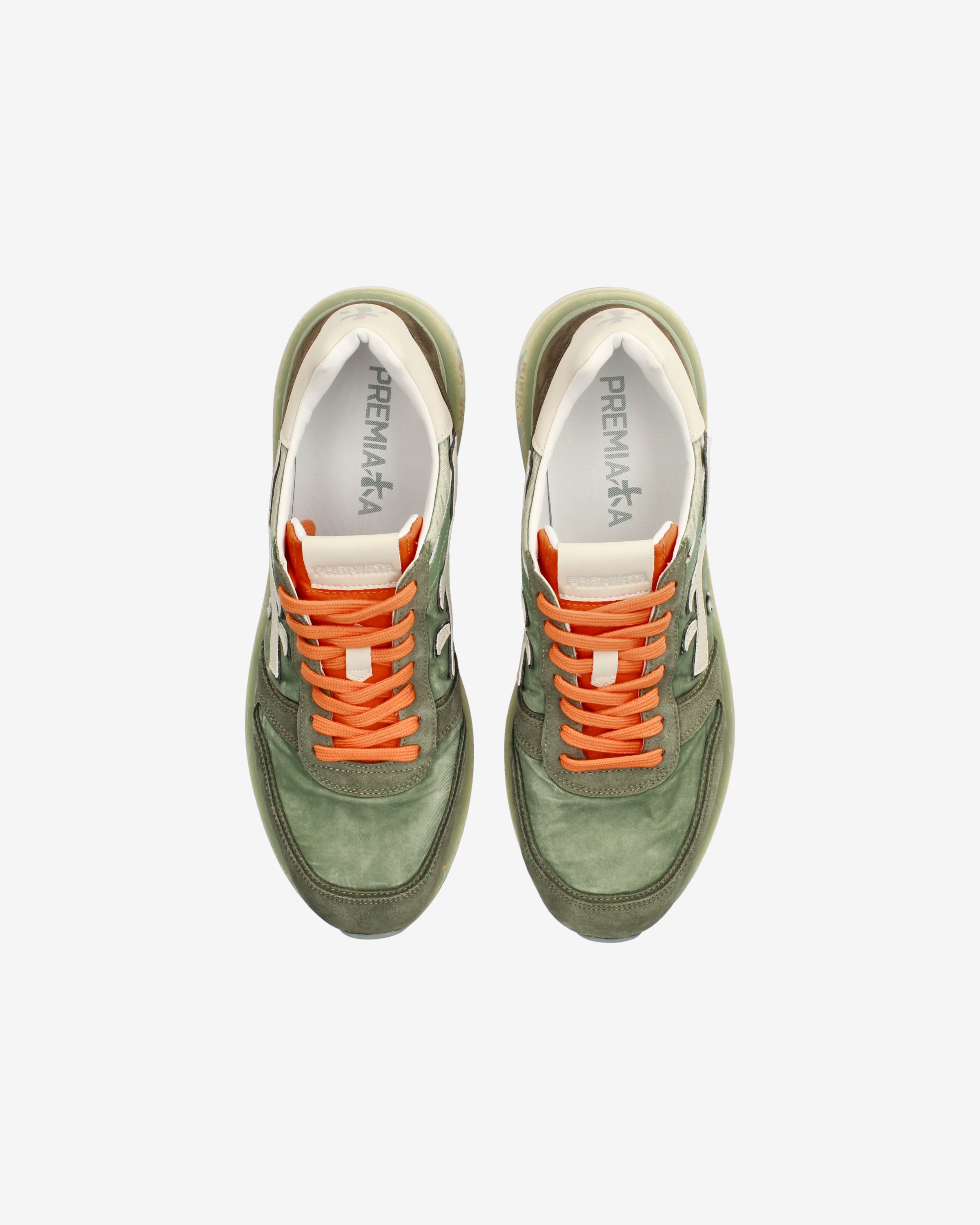 Premiata Mick 7244 baskets homme daim vert sauge