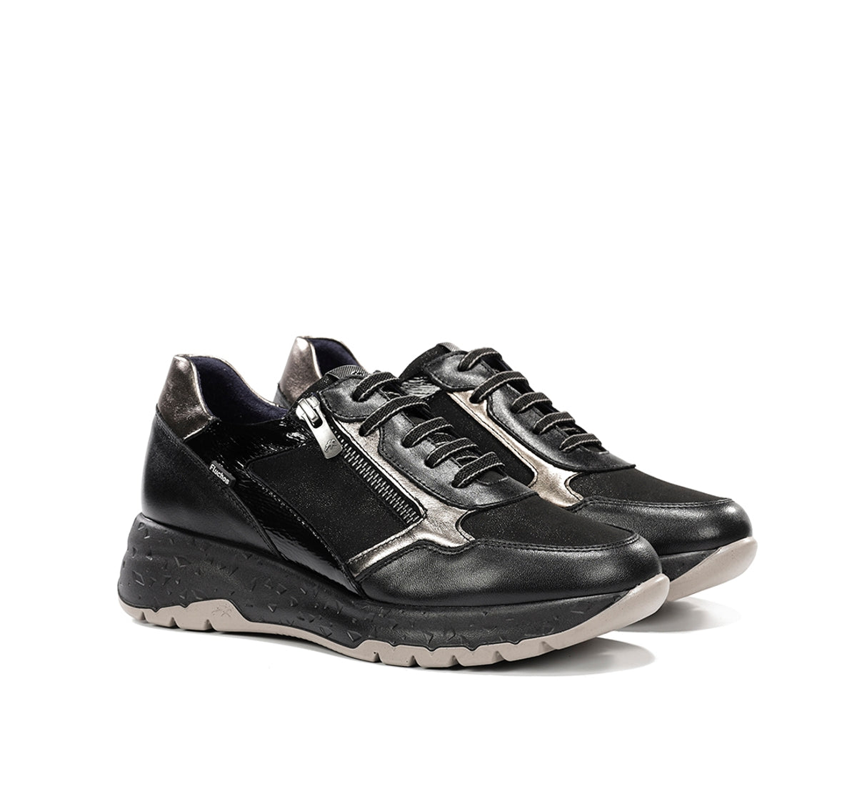 Fluchos Deportivos Nexus F2308 baskets femme noires cuir