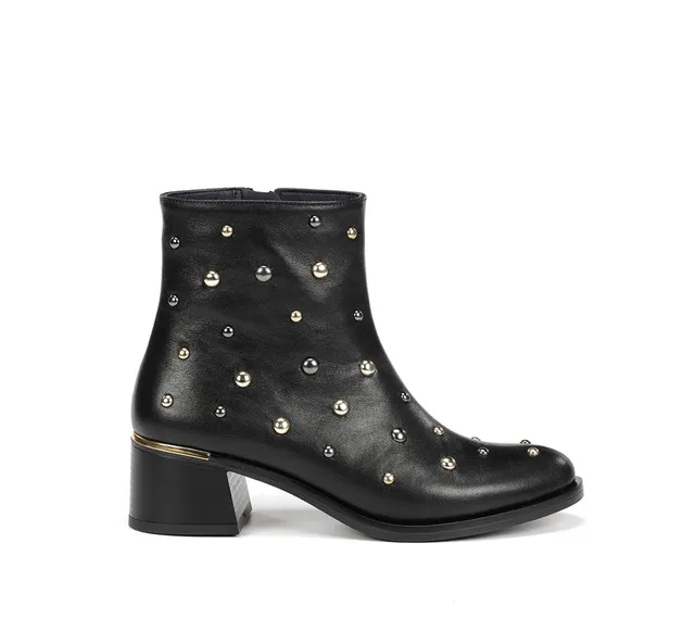 Dorking Kim D9608 bottines femme noires talon bas