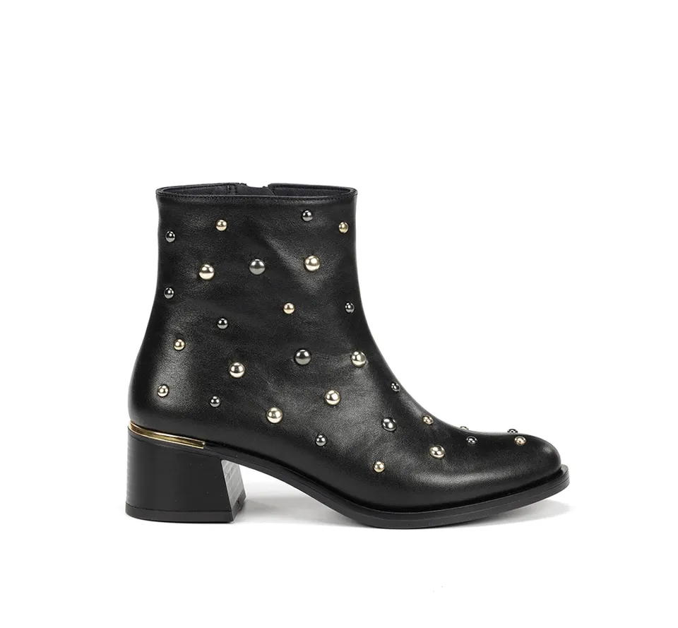 Dorking Kim D9608 bottines femme noires talon bas