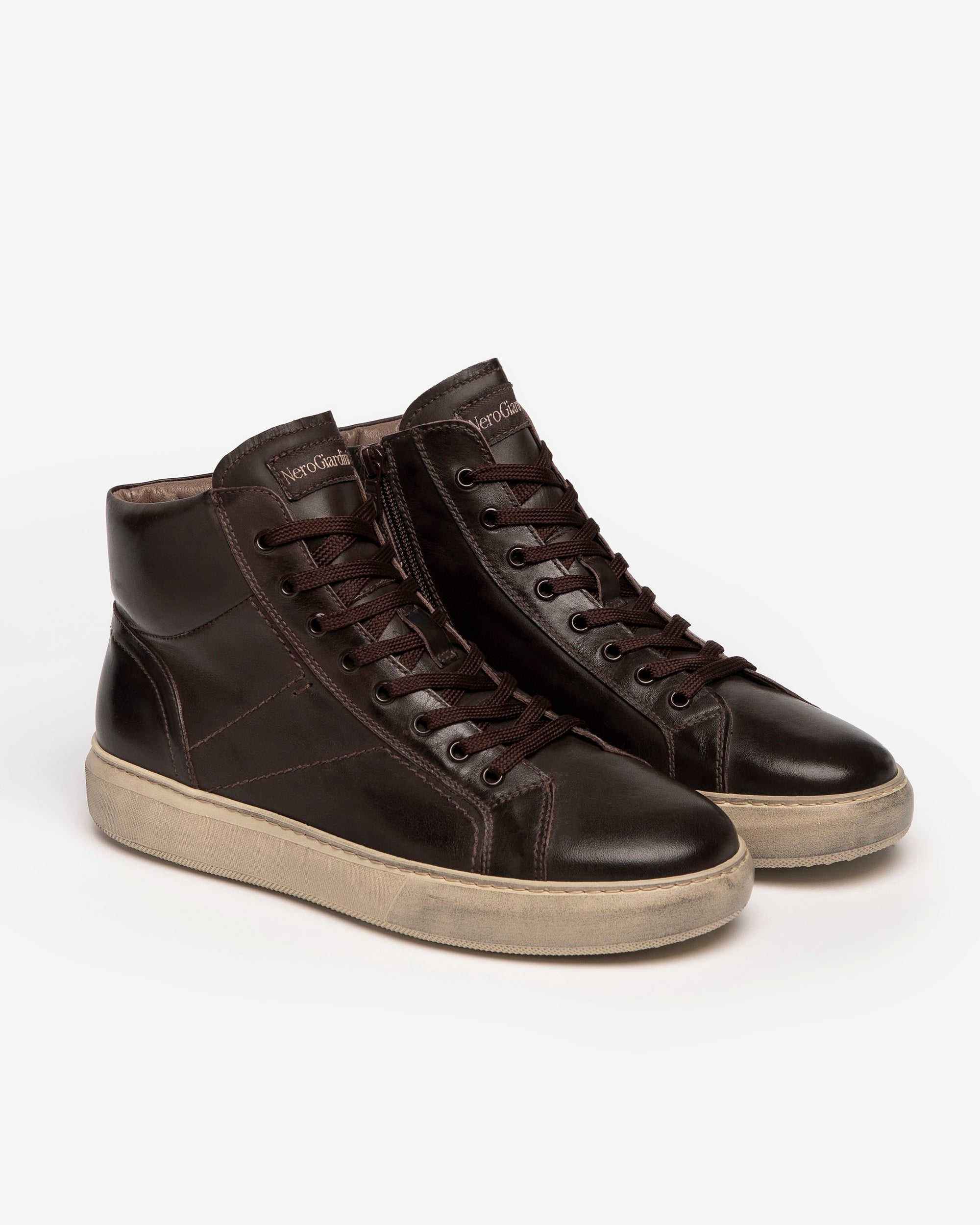 Nero Giardini Sneakers Basket Montante Cuir Homme