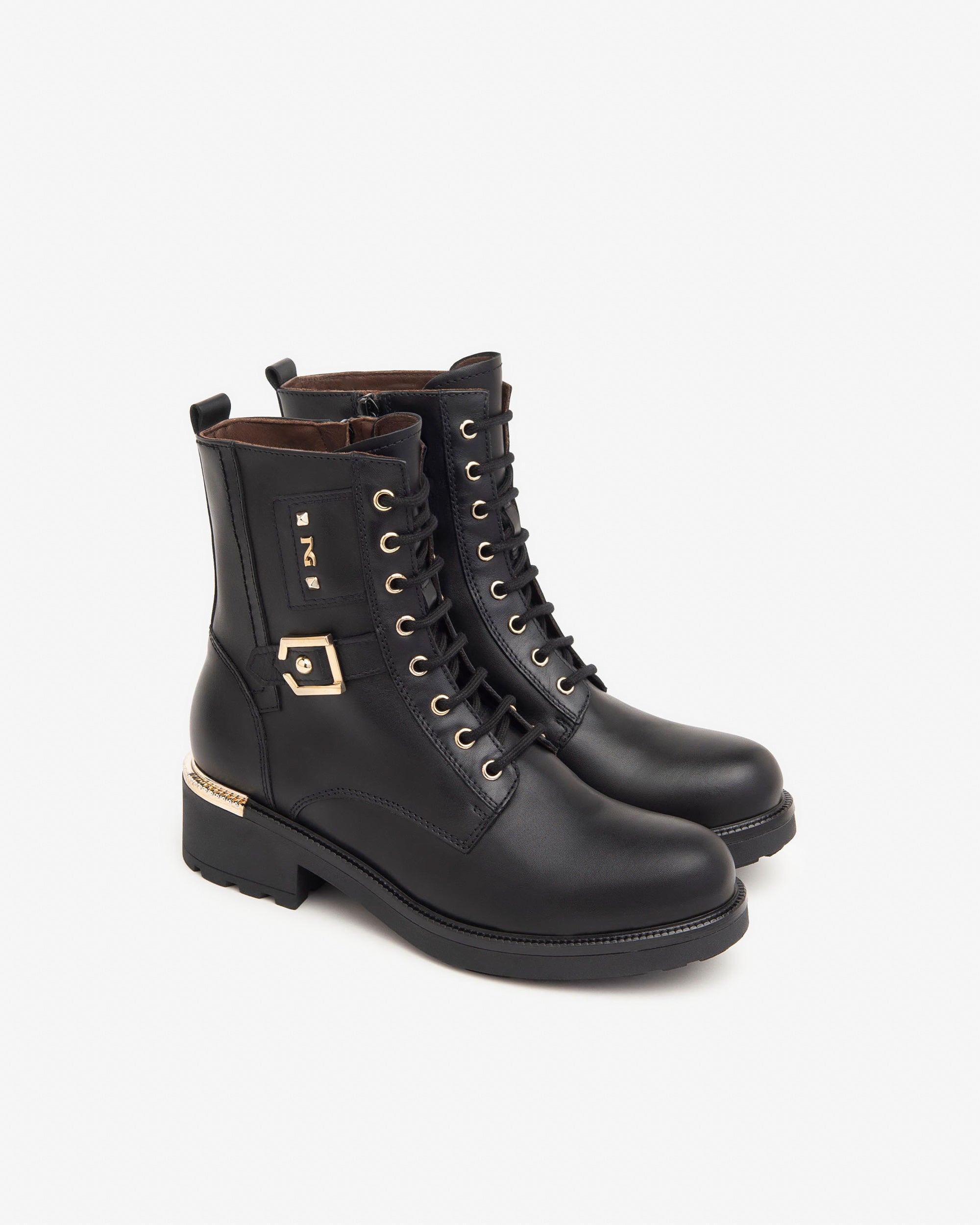 Nero Giardini Combat Boots Rangers Femme 38 Cuir