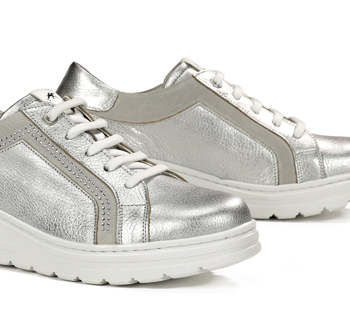 Fluchos Aqua F1997 basket compensée argent femme