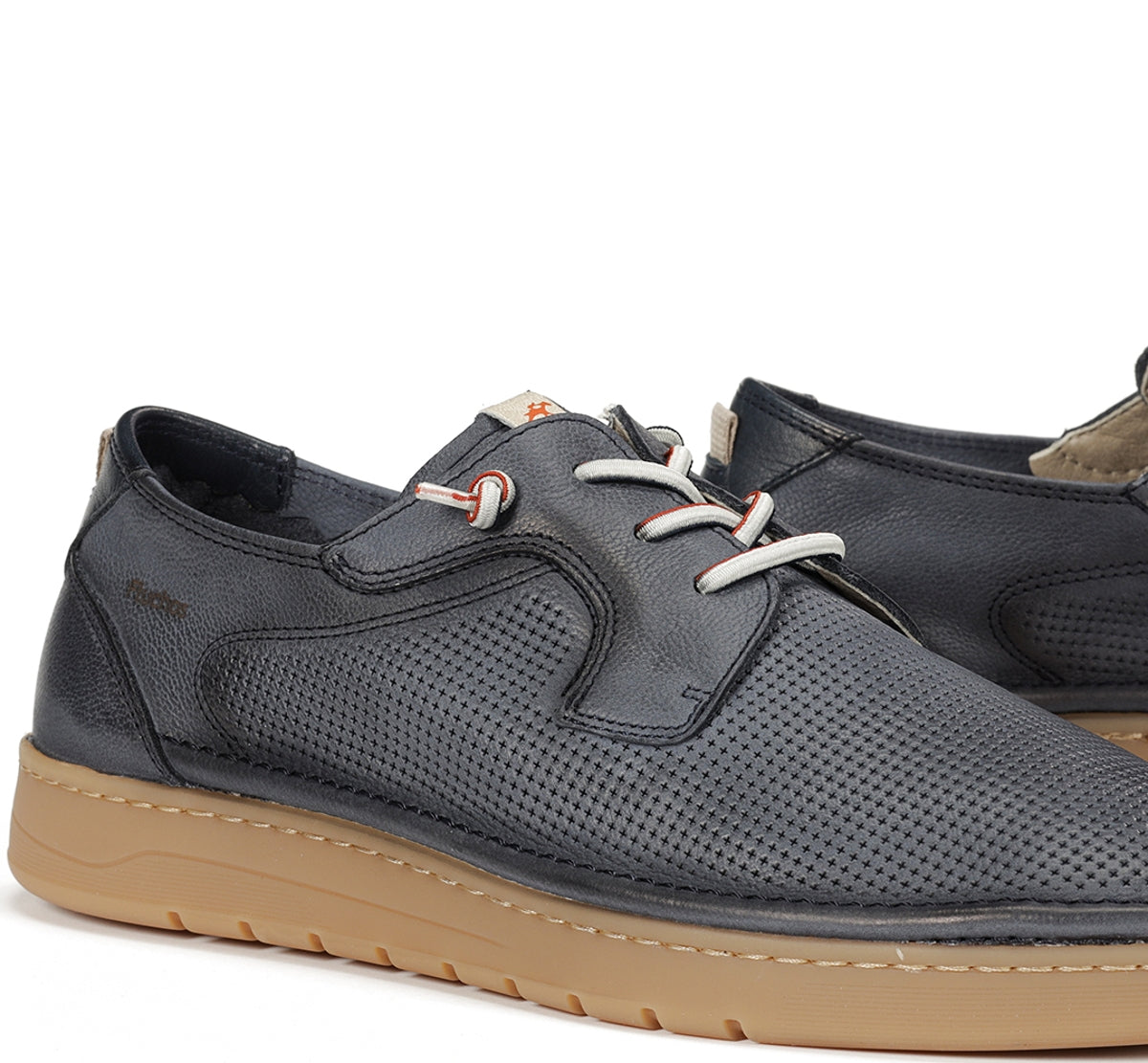 Fluchos Leo F1947 baskets homme bleu rétro