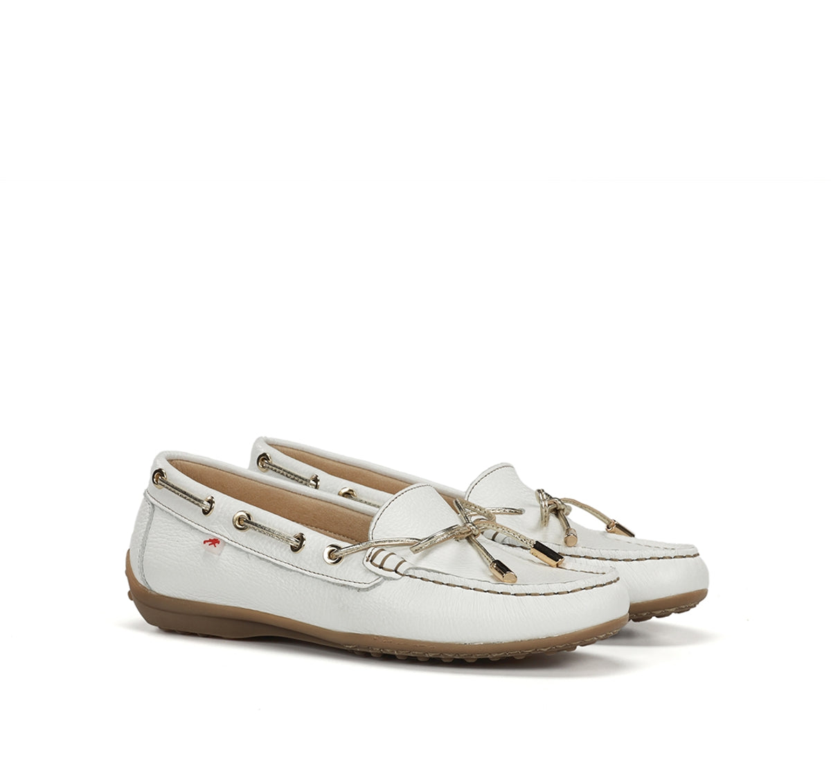 Fluchos Bruni F2158 mocassin blanc femme cuir