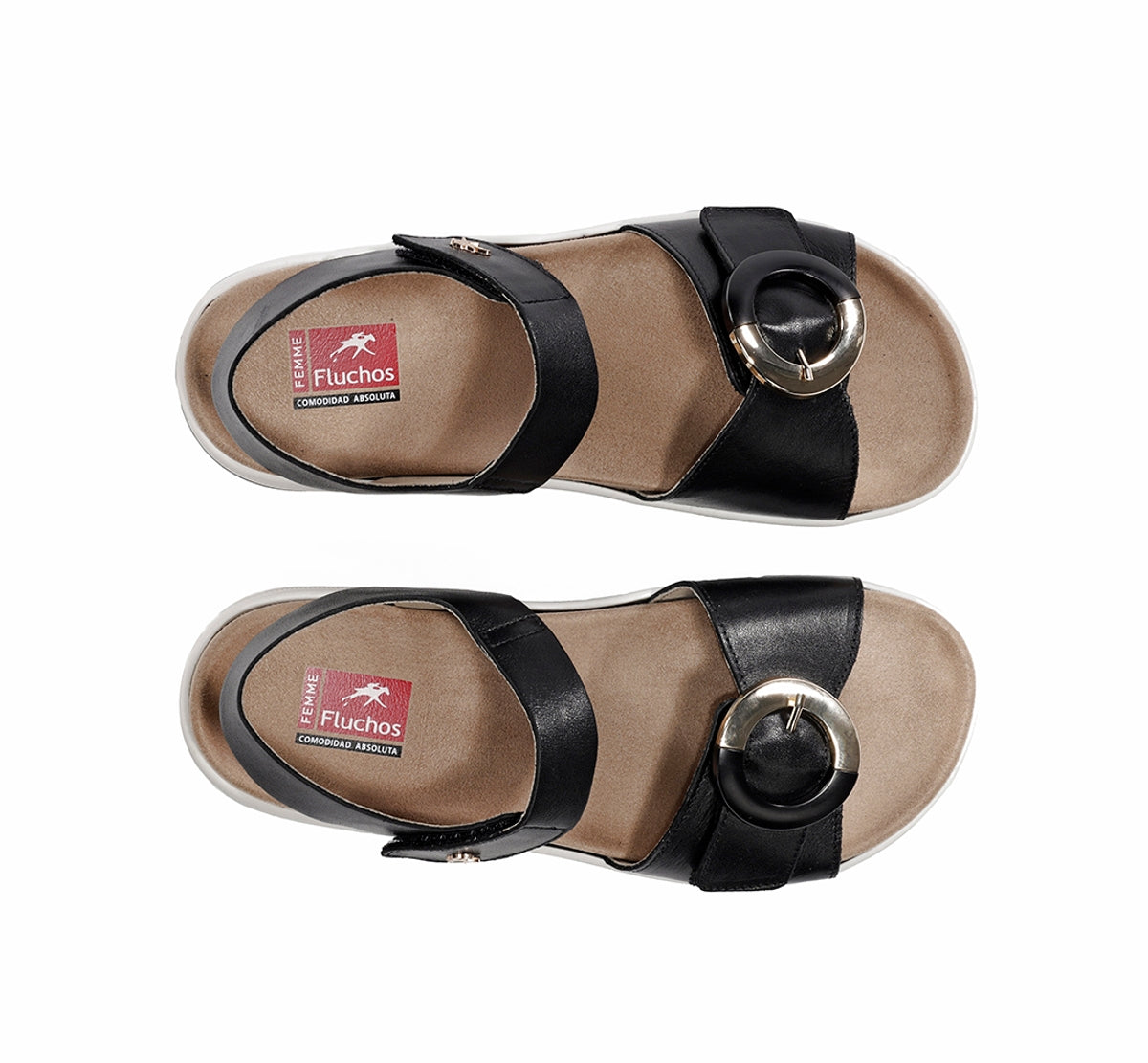 Fluchos Aire F2521 sandale noire femme scratch