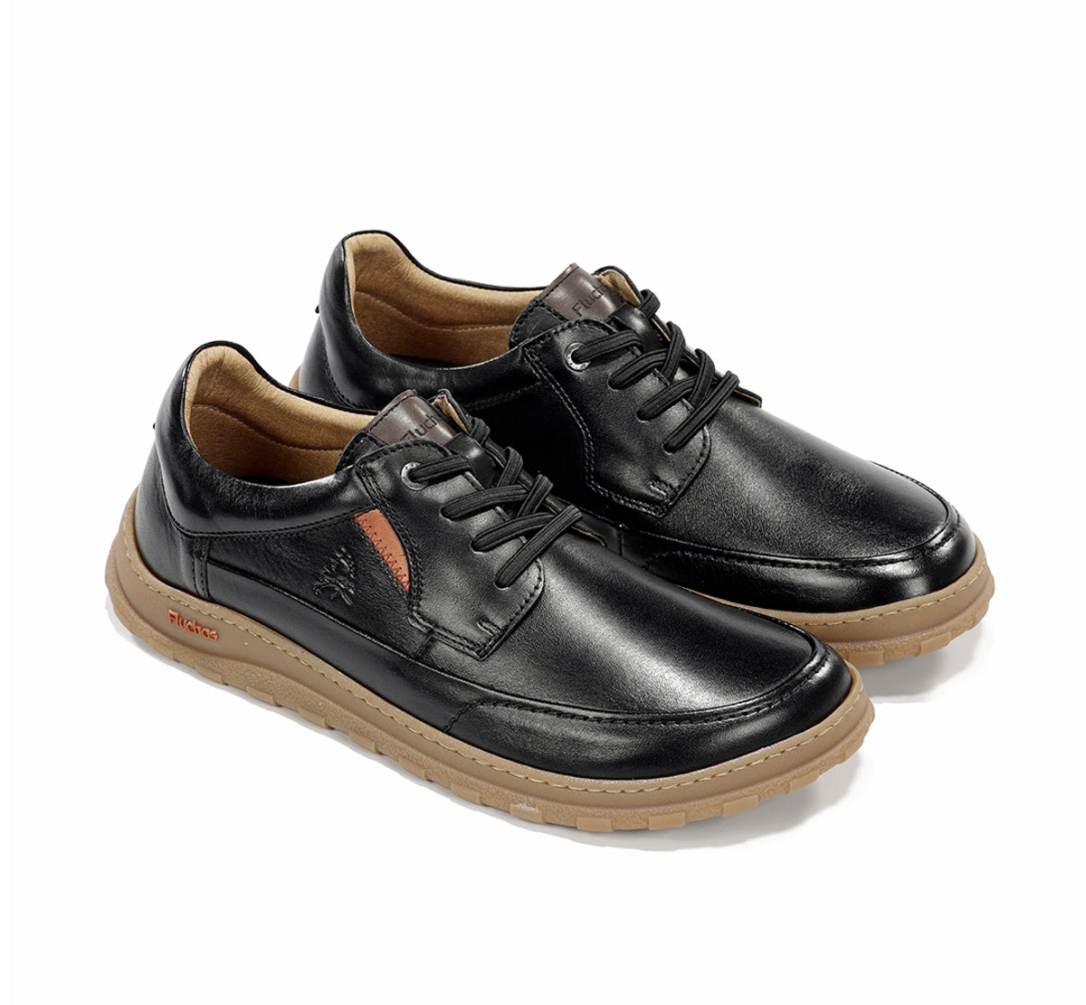 Fluchos Jerry F2504 chaussure homme noire confort large