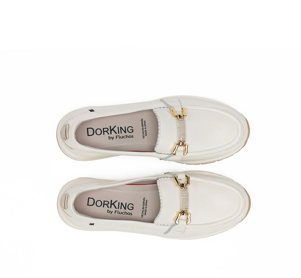 Dorking Serena D9655 mocassin femme blanc