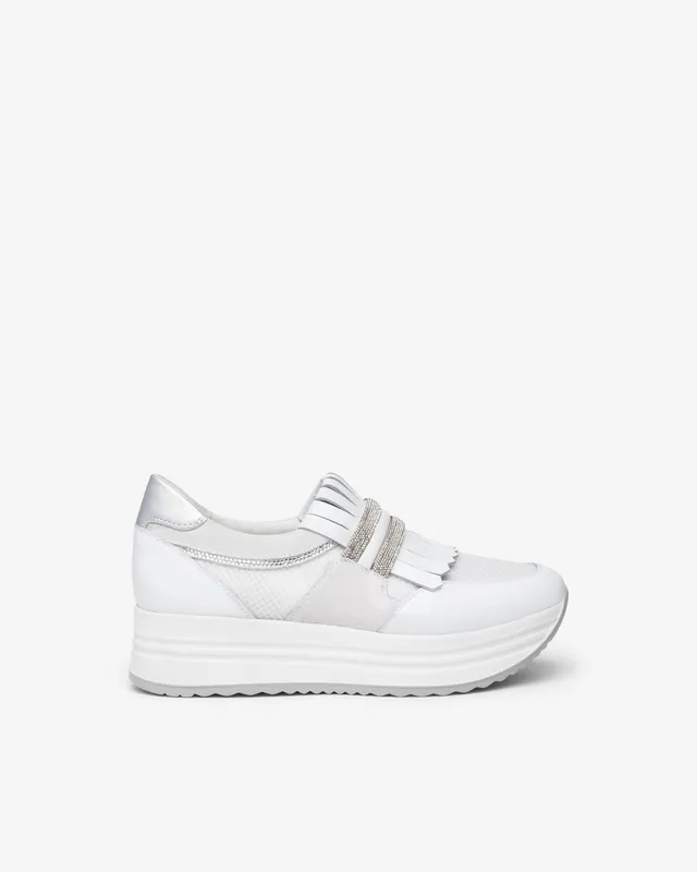 Nero Giardini Sneakers baskets femme cuir et daim