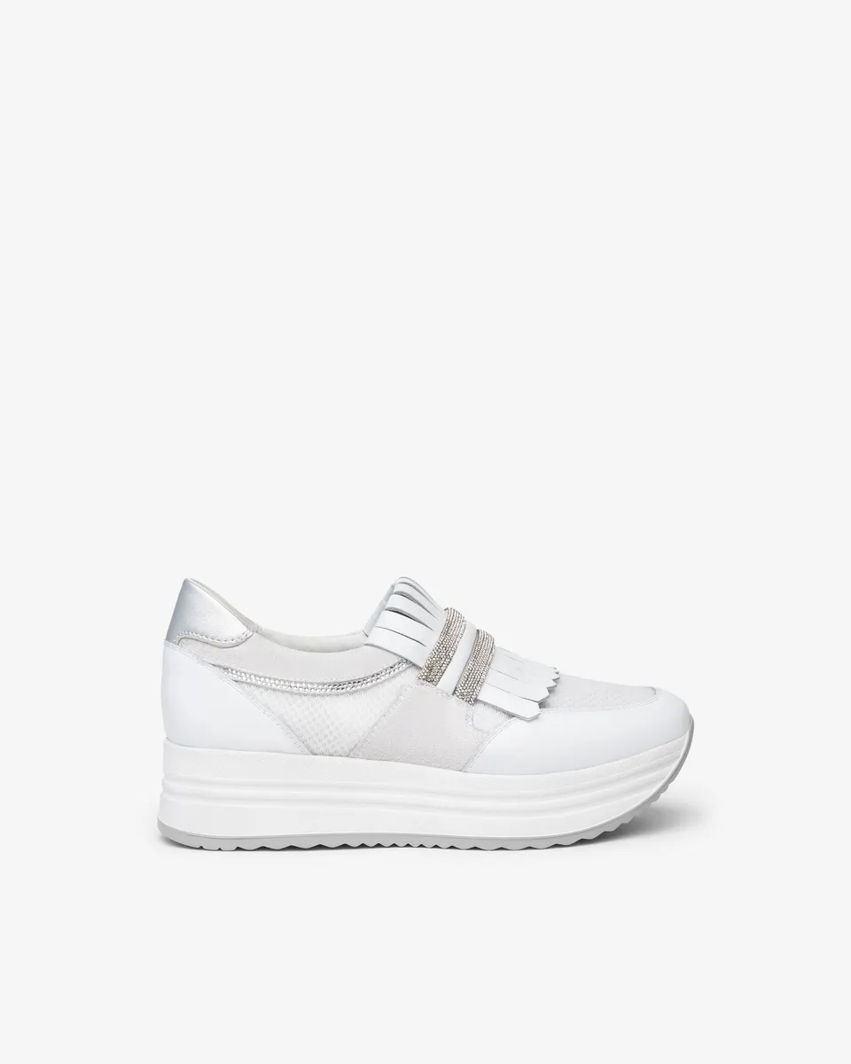 Nero Giardini Sneakers baskets femme cuir et daim