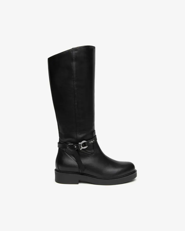 Nero Giardini Boots Bottes Femme Cuir Talon 38