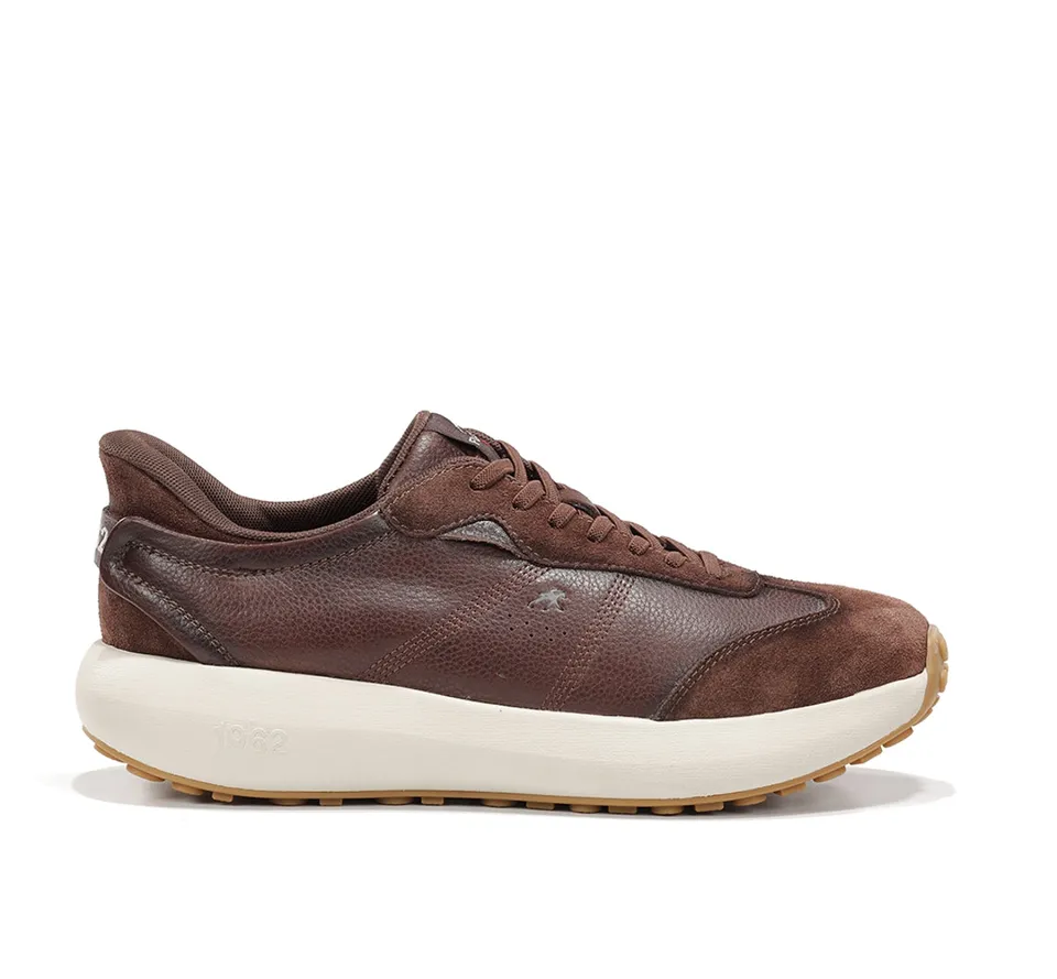Fluchos Clay F2557 baskets homme marron cuir léger