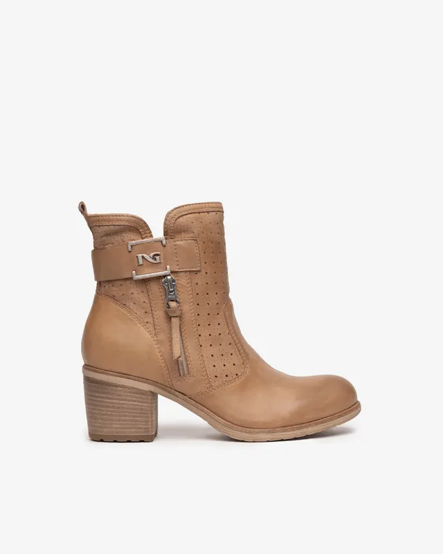 Nero Giardini Ankle Boots bottines cuir talon 6,5 cm zip