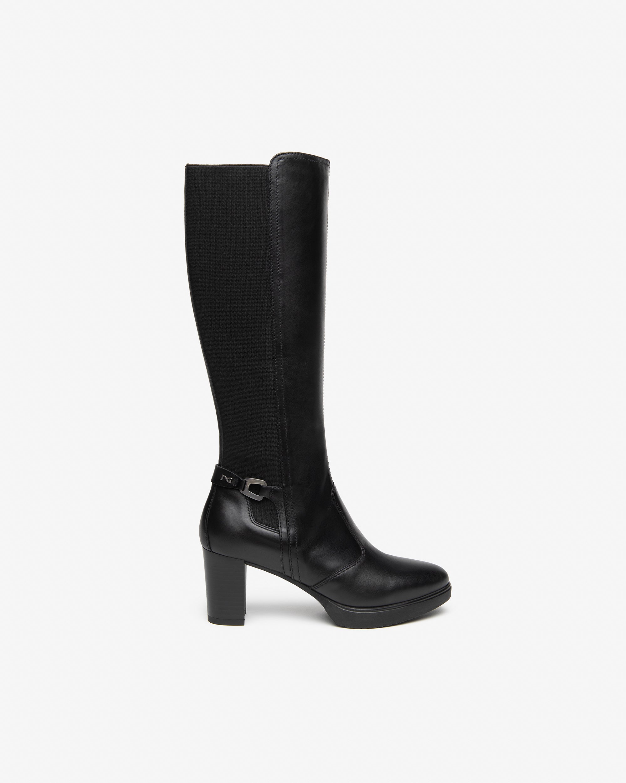 Nero Giardini Boots bottes cuir femme talon 70 mm