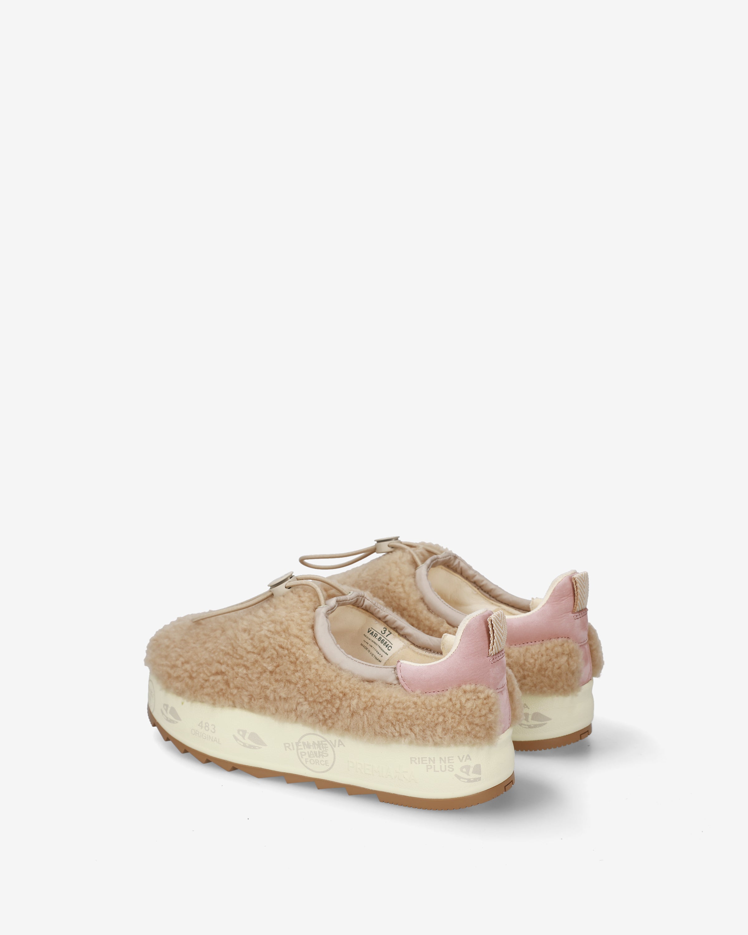 Premiata Puffyd 8684 baskets beige fourrées