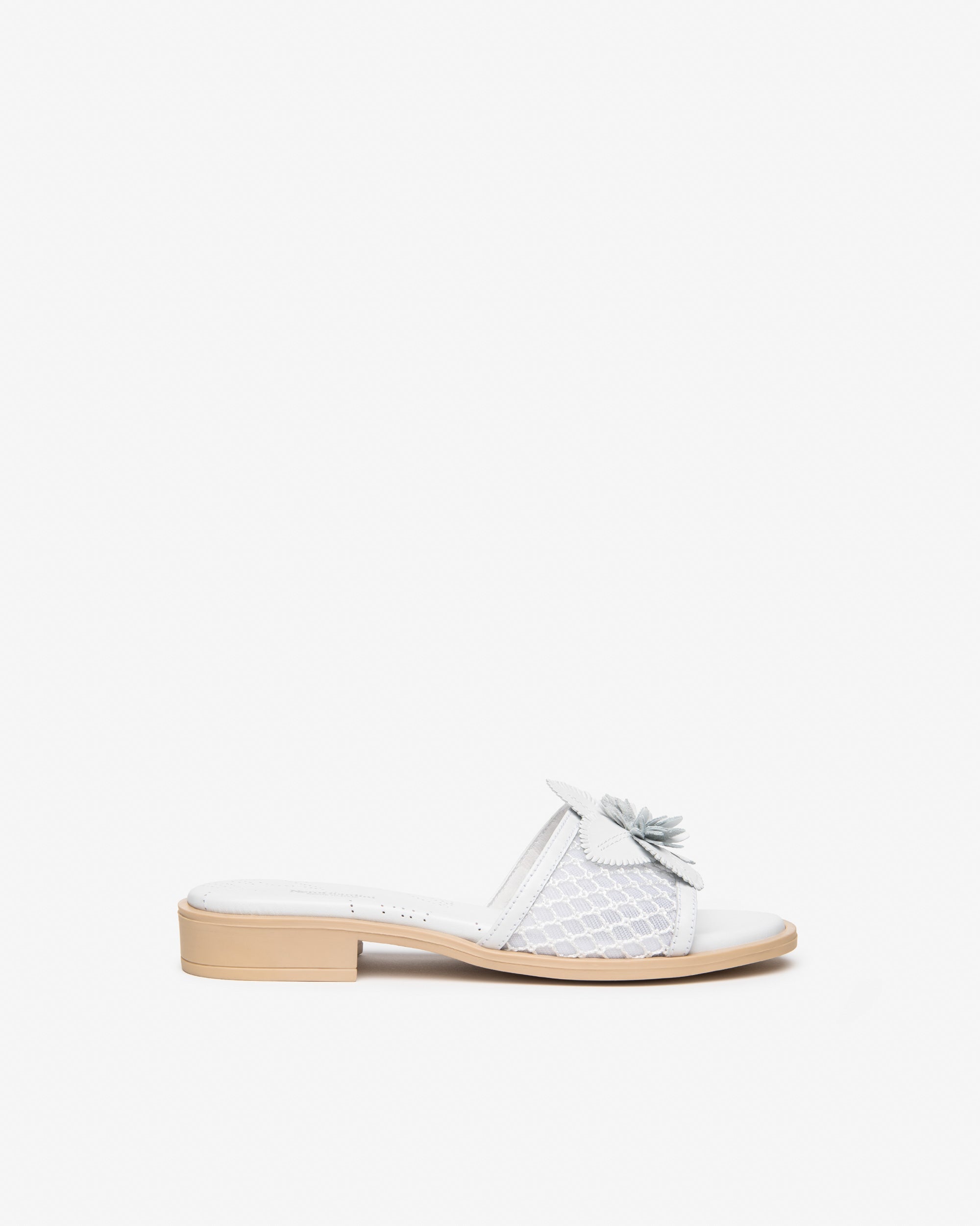 Nero Giardini Slippers mules cuir et toile femme