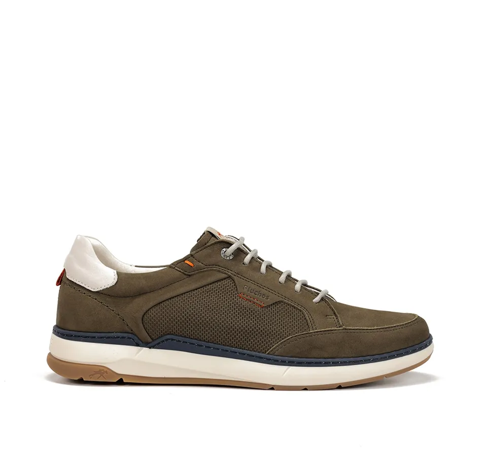 Fluchos Jeff F2211 baskets homme vert cuir