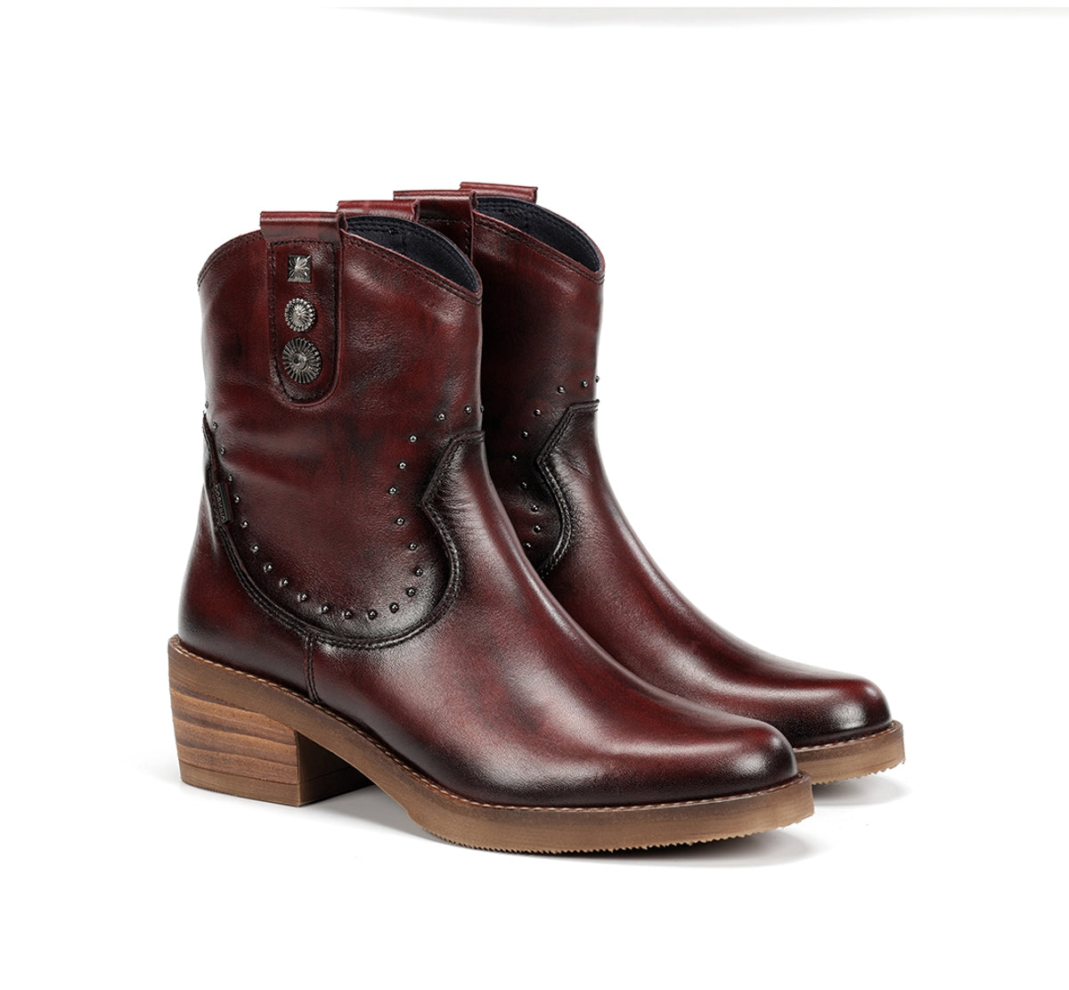 Fluchos Dorking Layla D9549 bottine bordeaux talon bas