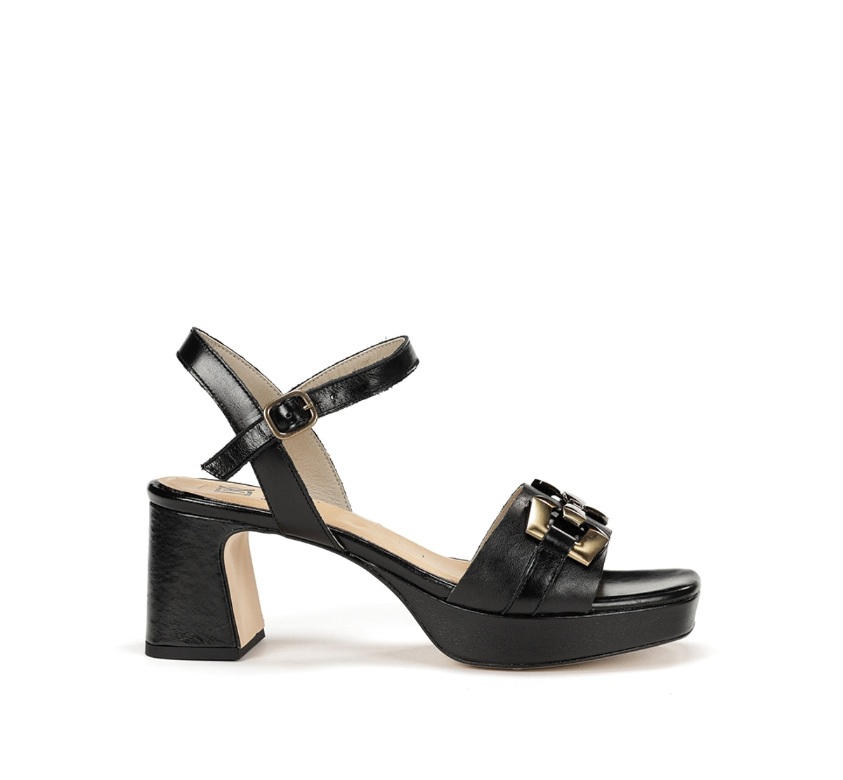 Dorking by Fluchos Lyra D9253 sandales noires femme cuir
