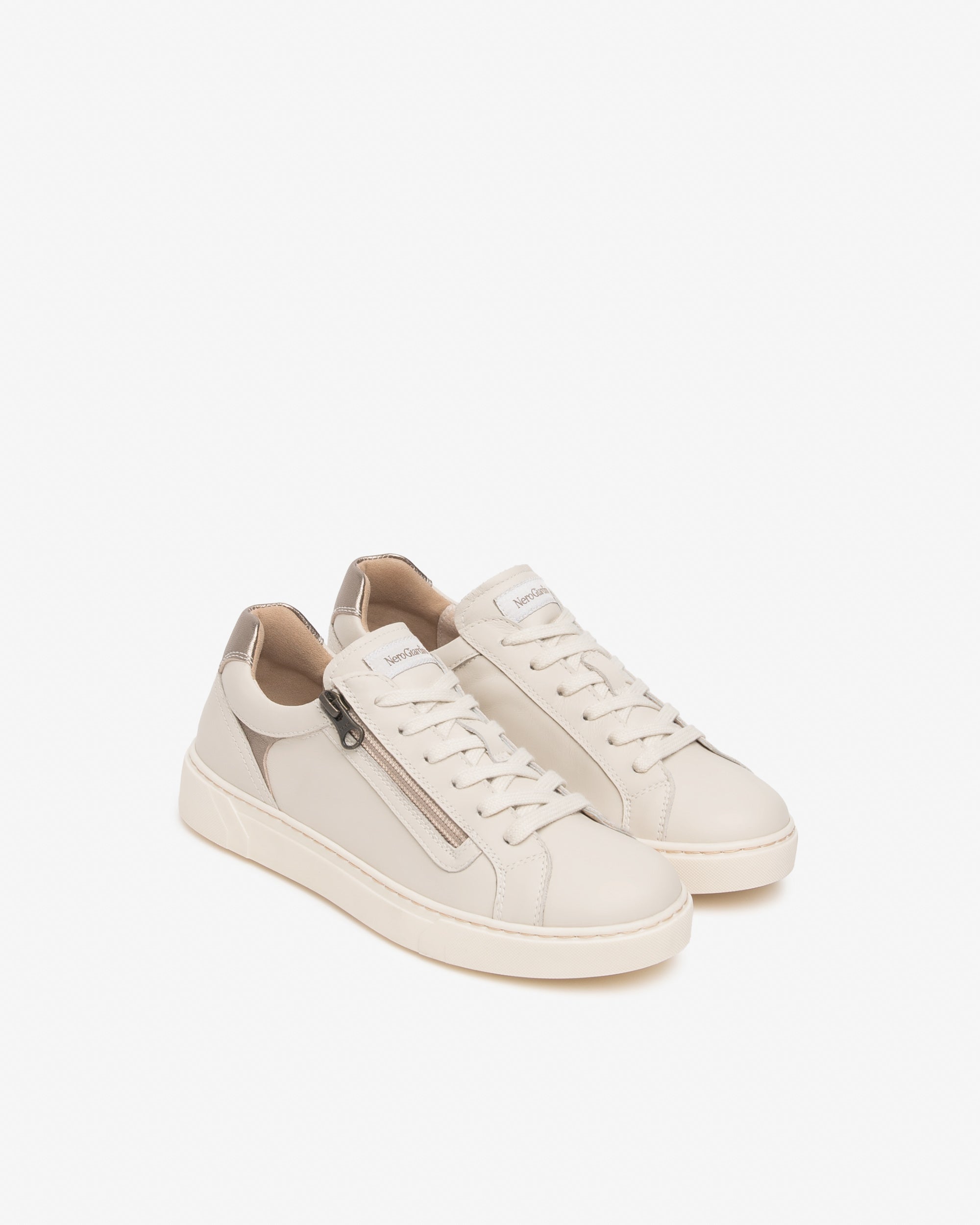 Nero Giardini Sneakers baskets femme cuir zip