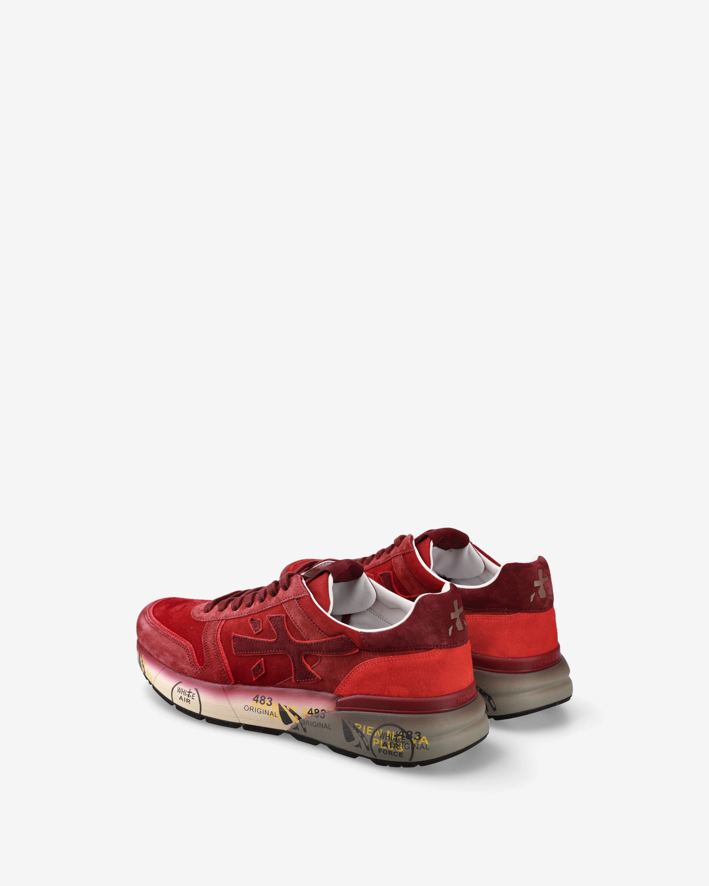 Premiata Mick 7862 sneakers rouges daim pointure 43