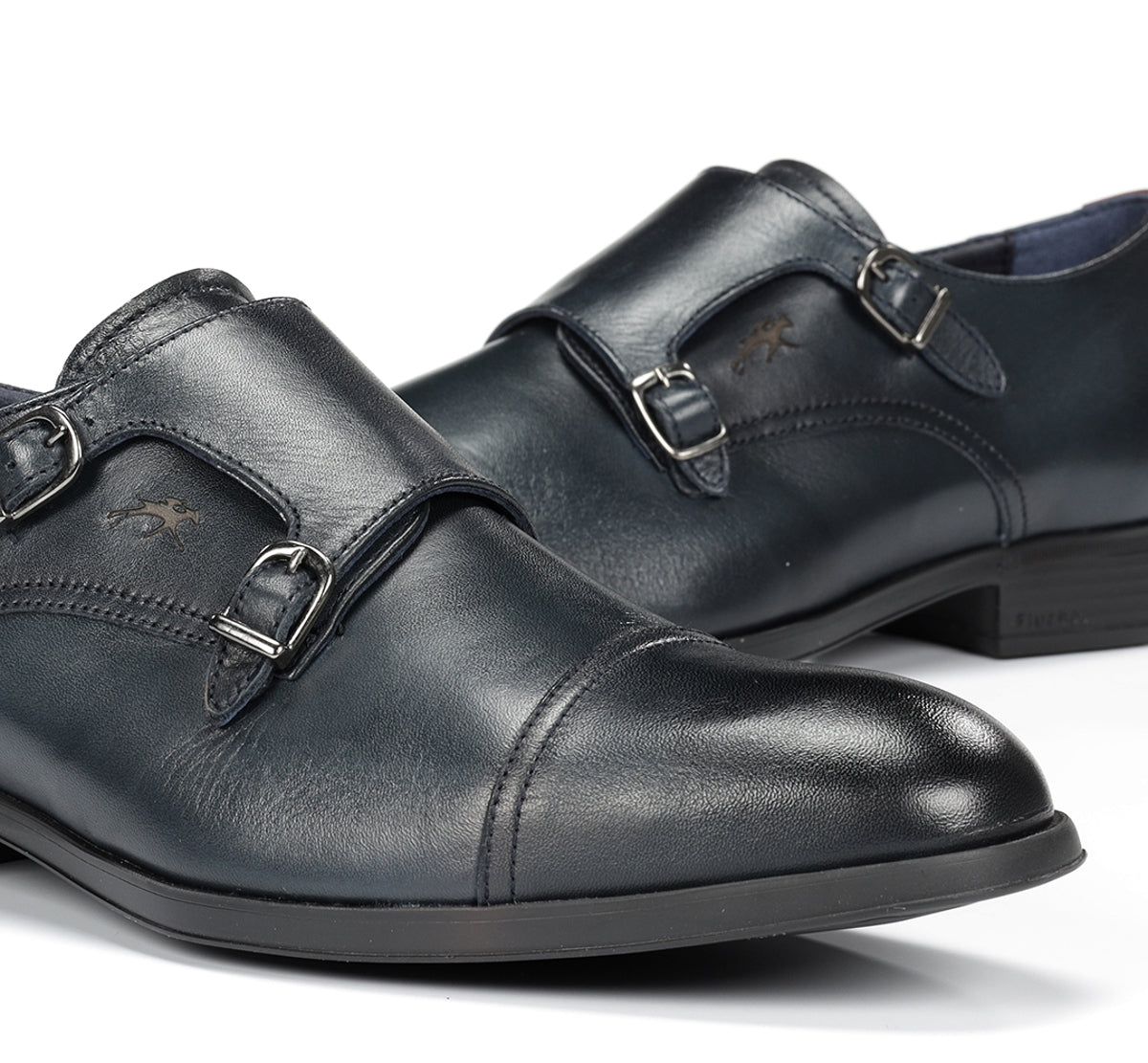 Fluchos Asgard F1838 derbies homme bleu cuir lisse
