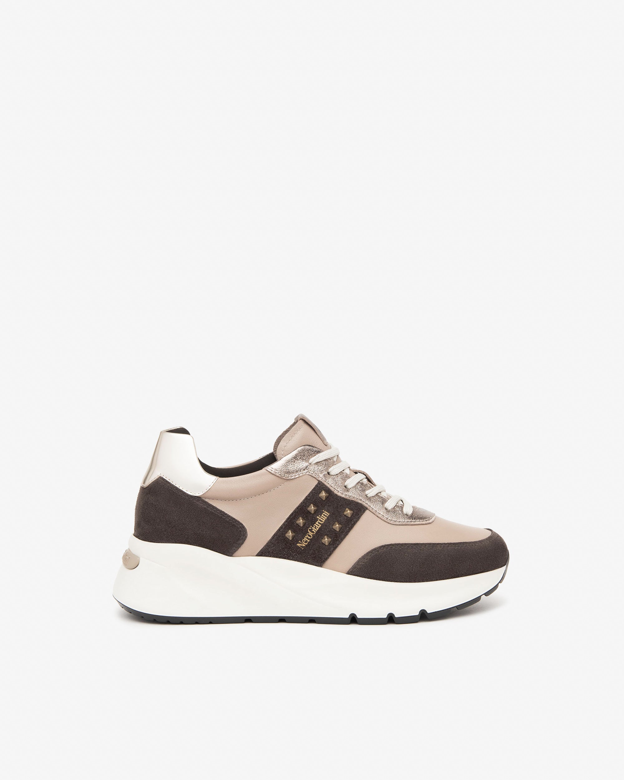Nero Giardini Sneakers basket femme daim cuir tissu