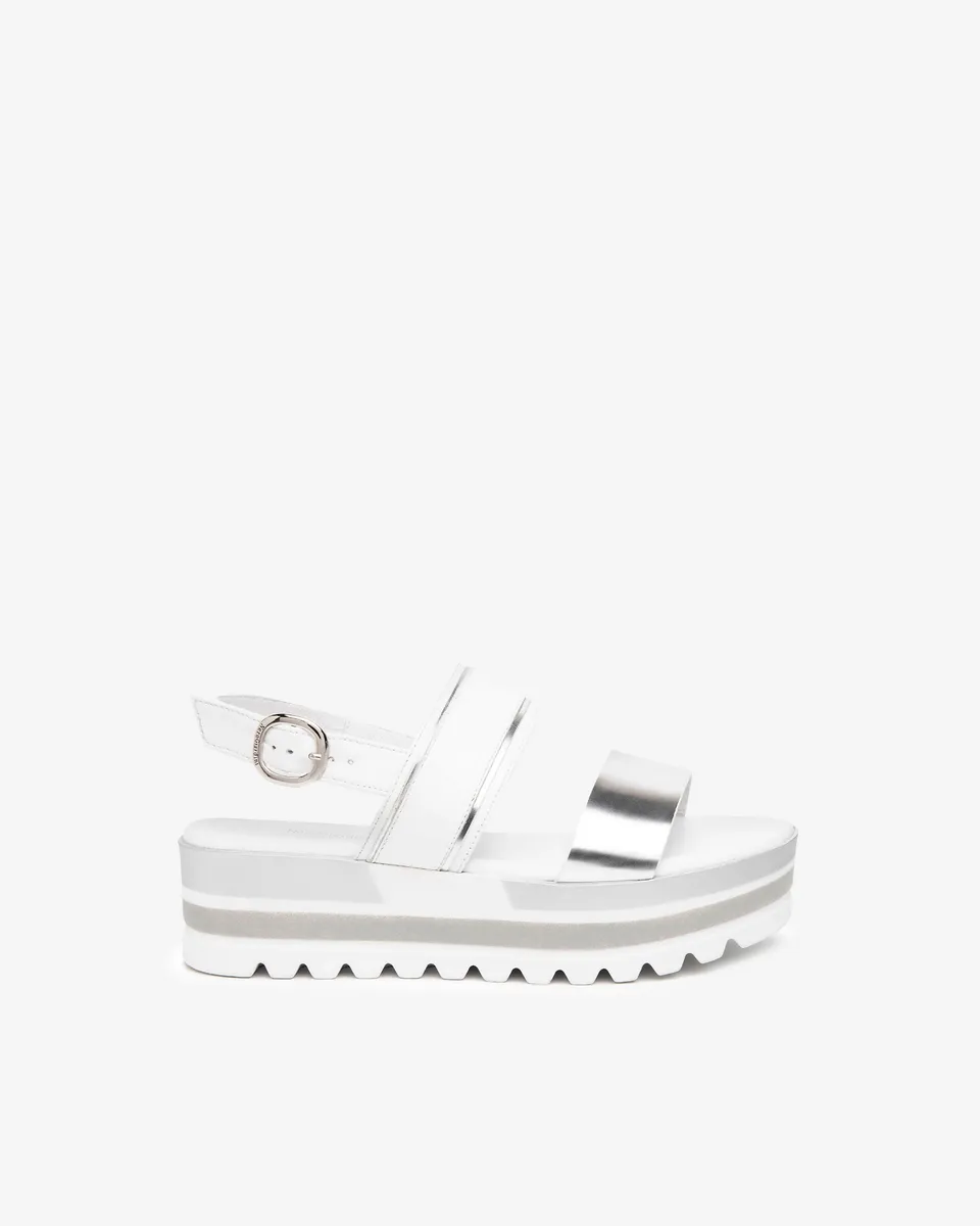 Nero Giardini Sandals sandales cuir tissu 38 femme
