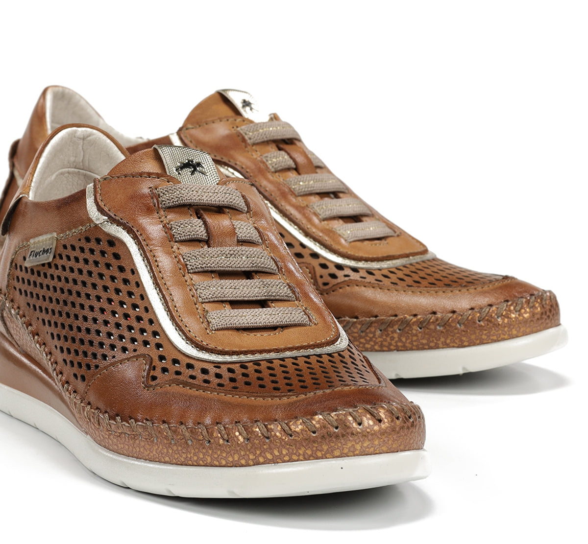 Fluchos Sella F2143 basket femme marron compensée