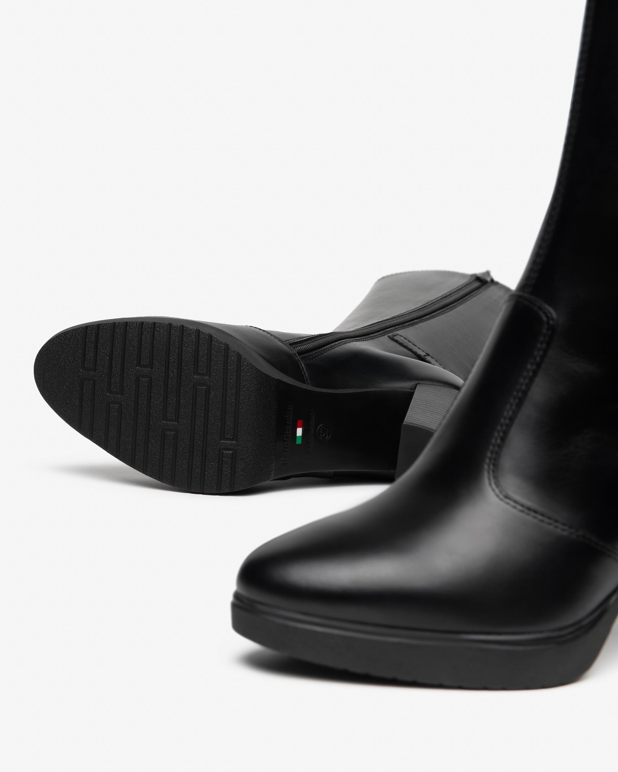 Nero Giardini Boots bottes cuir femme talon 90 mm