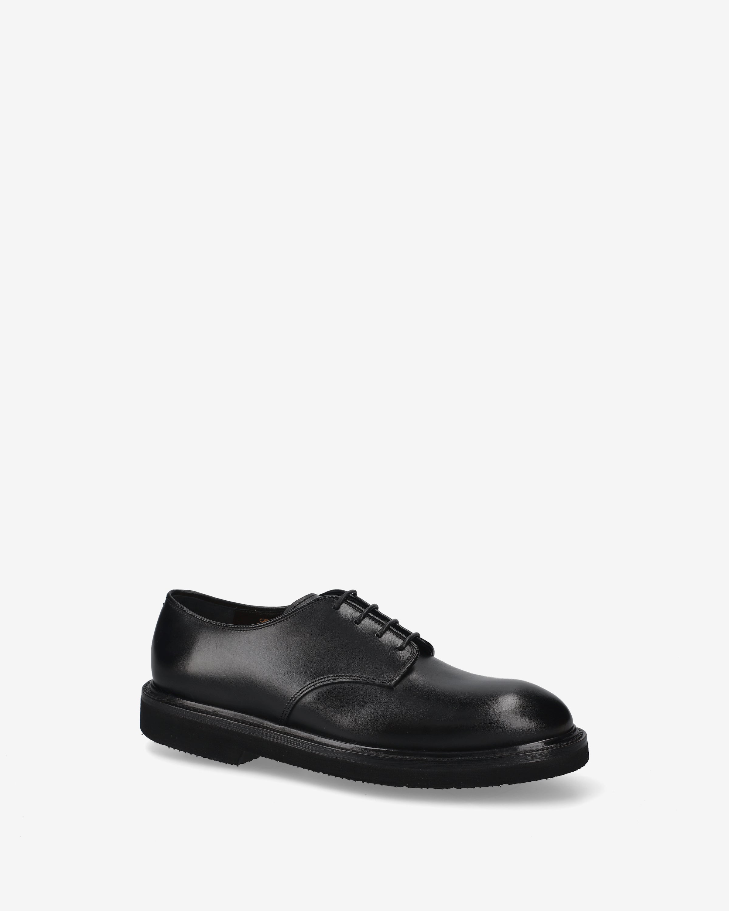 Premiata Derby chaussures homme noir cuir veau Goodyear