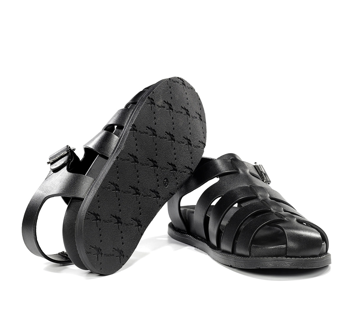 Fluchos Bari F2450 sandales homme noir cuir