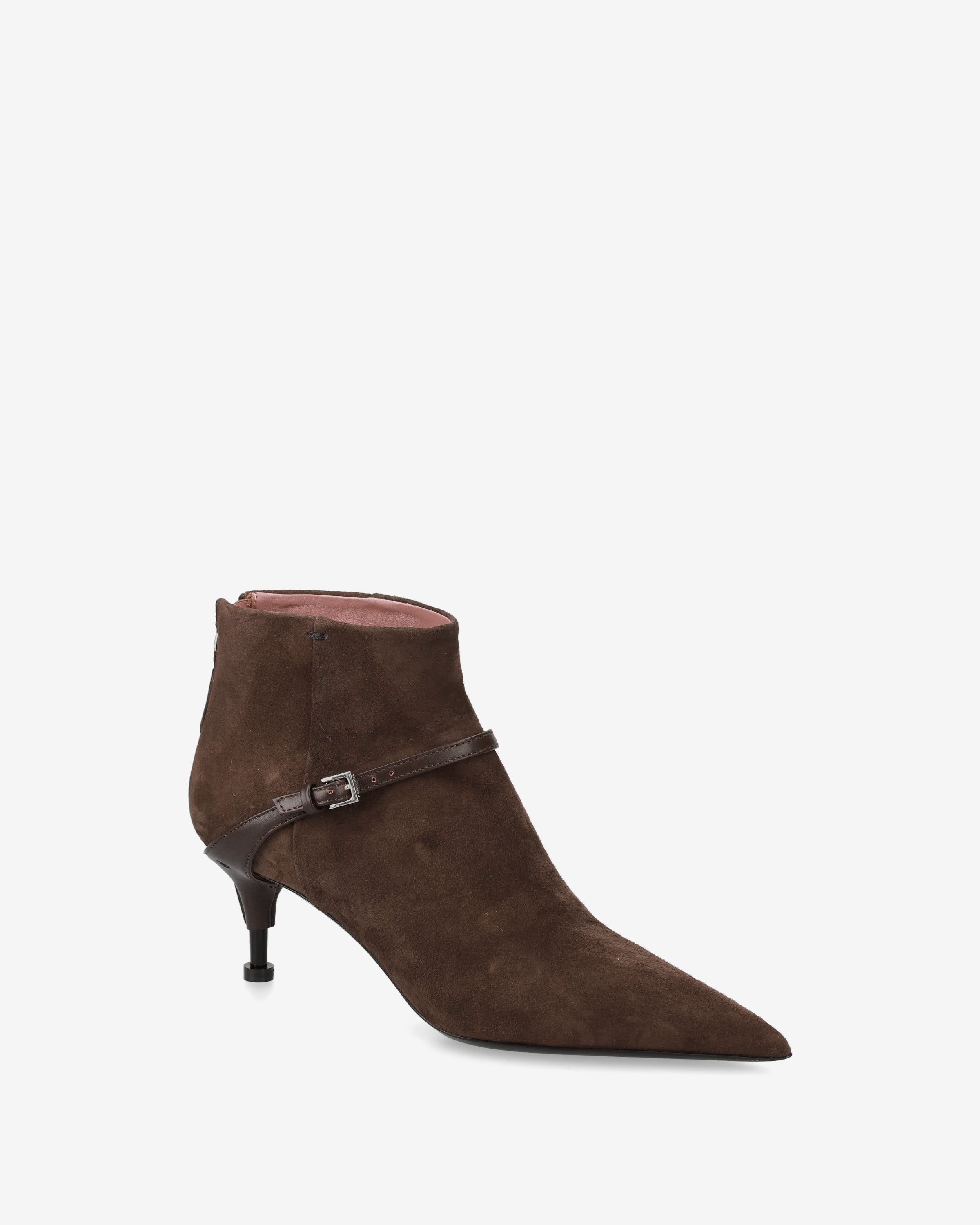 Premiata bottines femme cuir marron talon 65 mm