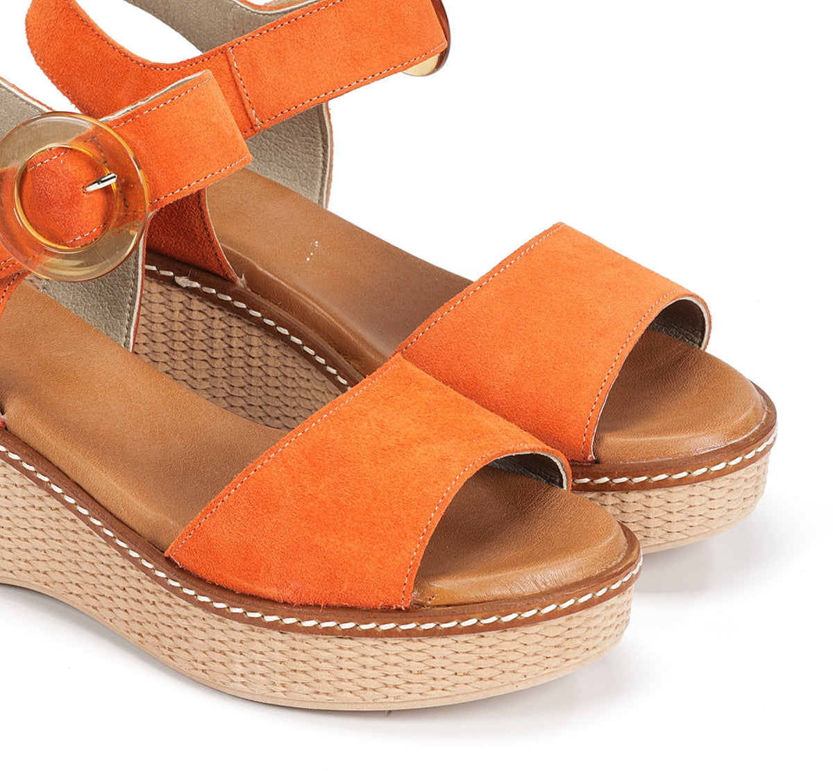 Dorking Nido D9450 sandale femme orange plateforme