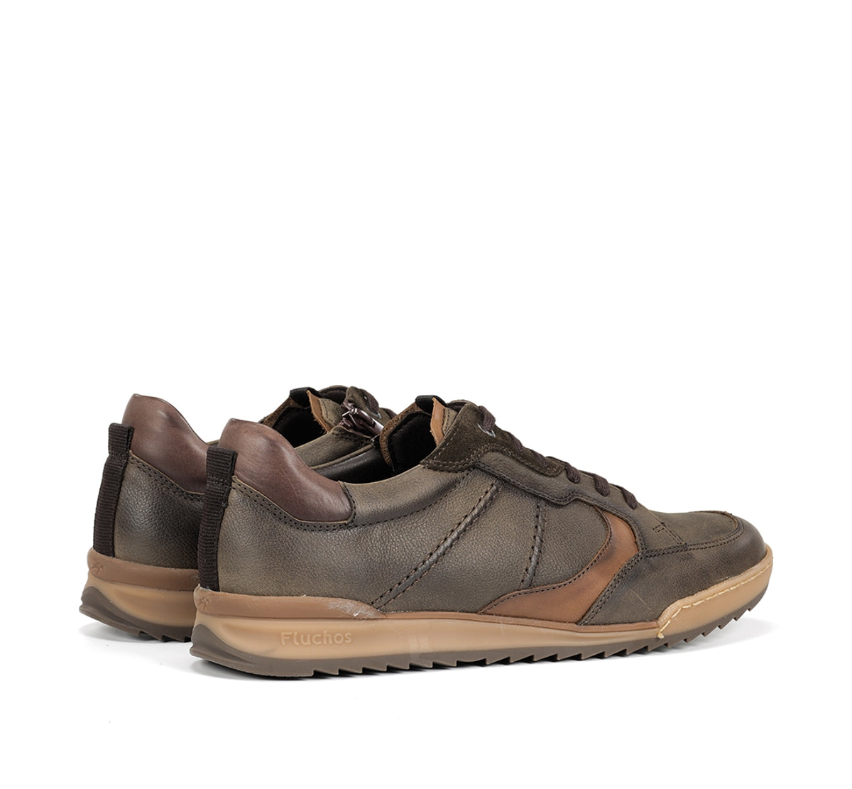 Fluchos Elder F2273 baskets homme vertes cuir