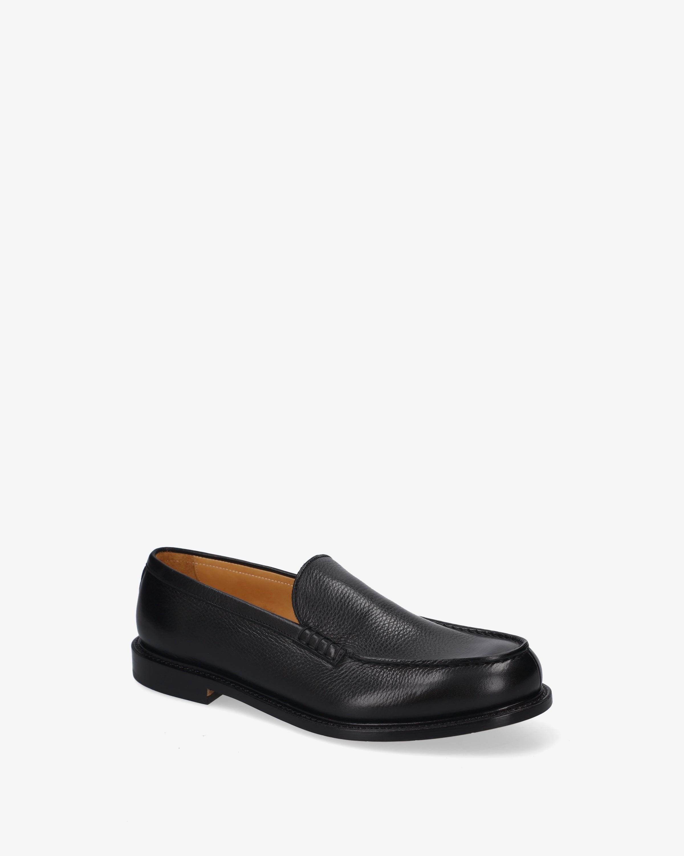 Premiata Tumbled Moccasin Mocassin Noir Cuir