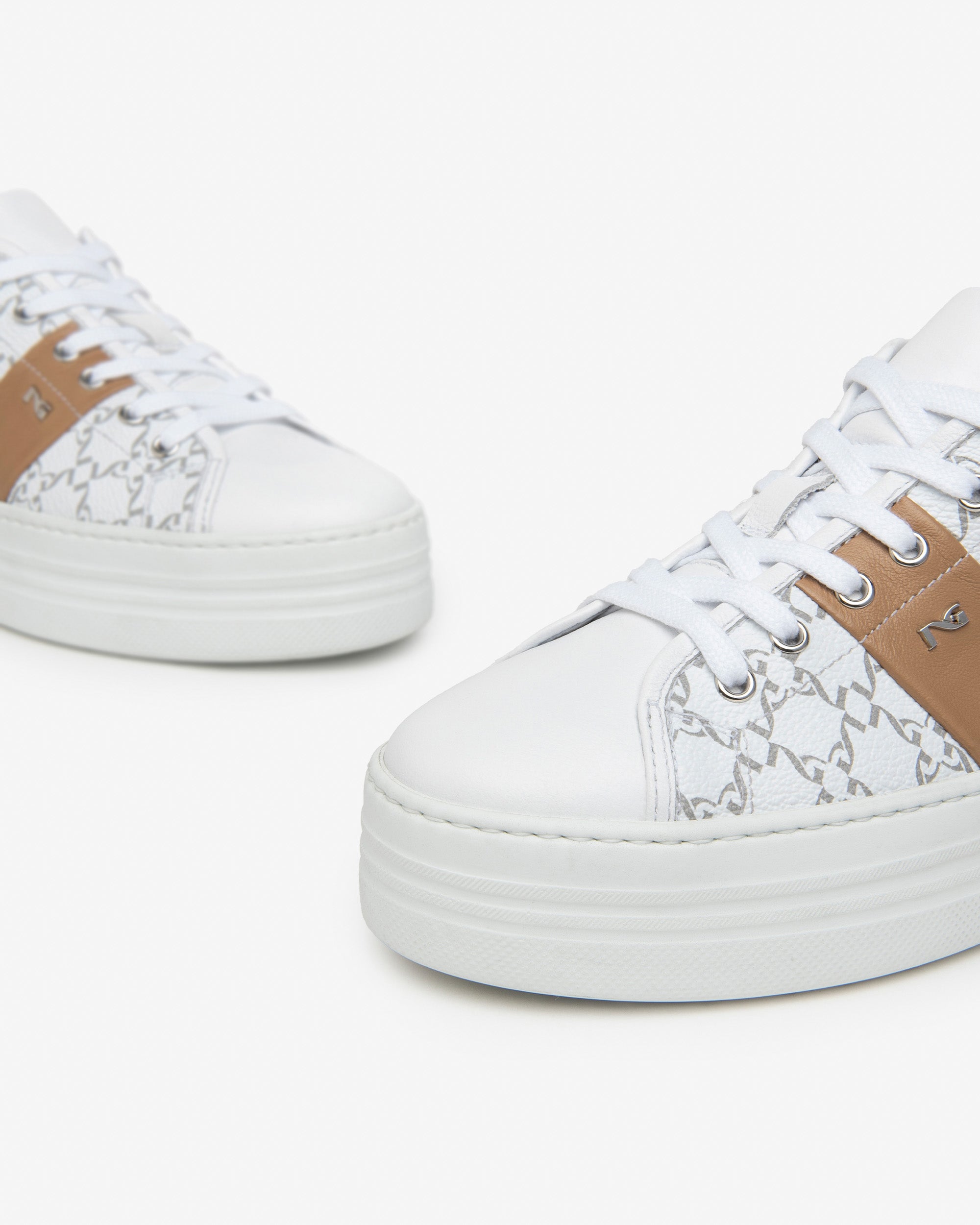 Nero Giardini Sneakers baskets femme cuir tissu pointure